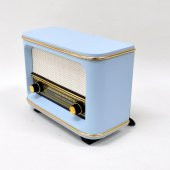 Nostaljik  Radyo  Şarjlı Pil+Adaptörlü Mavi İstanbul Model - 3