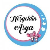 İsme Özel Ahşap Bebek Kapı Süsü Kalpli - 4