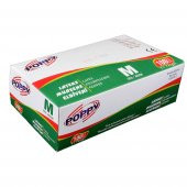 Poppy Lateks Pudralı Muayene Eldiveni - Medium - 1 Paket 100 Adet - 1
