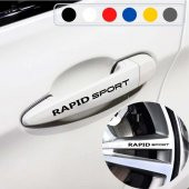 Skoda Rapid için Kapı Kolu ve Jant Sticker (10 Adet) - 1