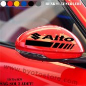 Suzuki Alto için Ayna Kapağı Sticker (2 Adet) - 1