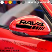 Toyota RAV4 için Ayna Kapağı Sticker (2 Adet) - 1