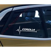 Ford Courier için Kalp Atışı Ritim Oto Sticker (2 Adet) - 3