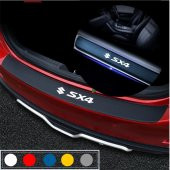 Suzuki SX4 için Karbon Bagaj ve Kapı Eşiği Sticker Seti - 1