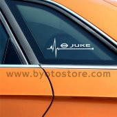Nissan Juke için Kalp Atışı Ritim Oto Sticker (2 Adet) - 1