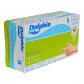 Dolphin Pudralı Beyaz Latex Eldiven Küçük Boy (S) 100 Lü Paket - 5