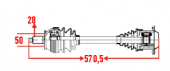 NİSSAN PİCK-UP SKYSTAR NP300 ÖN AKS KOMPLE R-L WAGEN  DS-NI012 - 1