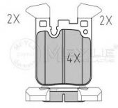 BMW F20 F30 F32 -M KASA- ARKA FREN DİSK BALATASI MEYLE - 1