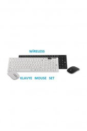Kablosuz Klavye Mouse Seti 2.4 Ghz Wireless Tv Pc Uyumlu Pl-374 A8 - 1