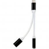 Type-C USB C 2in1 Şarj Kulaklık Dönüştürücü 3.5 mm Jack Adaptör - 1