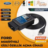 Ford Gizli Özellik Açma Ve Arıza Tespit Cihazı Kablolu Modifiyeli Forscan 2020 Elm327 - 1