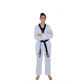 HAŞADO Profesyonel Siyah Yaka Feihter Kumaş Taekwondo Elbise - 2