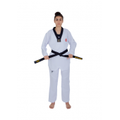 HAŞADO Profesyonel Siyah Yaka Feihter Kumaş Taekwondo Elbise - 4