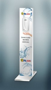 EL DEZENFEKTANI STANDI + SENSÖRLÜ DEZENFEKTAN MAKİNASI - 1