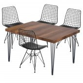 Grande Home Mutfak ve Yemek Masası Takımı 4 Sandalyeli - 1