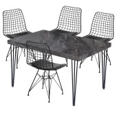 Grande Home Mutfak ve Yemek Masası Takımı 4 Sandalyeli - 3