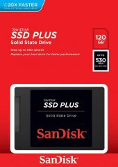 SanDisk 120GB SSD Plus Sabit, SATA-3, 2.5 - 1