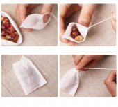 Sallama Çay Poşeti Boş Kokusuz 7x9 Cm 100lü Paket Filtre kahve poşeti - 4