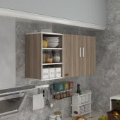 Kenzlife hazır mutfak castus32 crd 060*120*32 mutfak banyo dolabı kapaklı raflı - 1