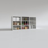 Kenzlife hazır mutfak hortus22 byz 060*120*22 banyo dolabı raflı kapaksız arkalıklı - 4