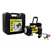 MYTOL 12 V MİNİ ARAÇ KOMPRESÖRÜ METAL GÖVDE ÇAKMAK GİRİŞLİ FY118 - 1