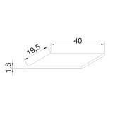 3'LÜ DUVAR RAF SETİ  40-20 CM 18 MM KALINLIK - 4