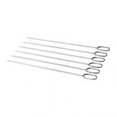IKEA Grilltider Paslanmaz Çeli̇k Mangal - Barbekü ve Izgara İçi̇n Şi̇ş - 6 Adet - 1