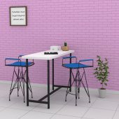 Knsz kafes tel bar taburesi 1 li artis syhmvi kolçaklı ofis cafe bahçe mutfak - 3