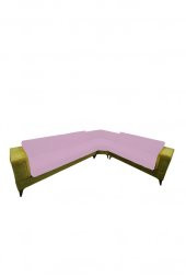 Pamuklu Kolsuz Köşe Takımı Lila - 1