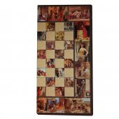 K5-Özel Sipariş Tasarım El İşi Tavla Takımı Büyük Boy - 2