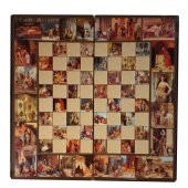 K5-Özel Sipariş Tasarım El İşi Tavla Takımı Büyük Boy - 3