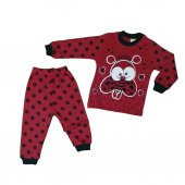 Kız Çocuk Uğur Böceği Modelli Pijama Takımı - 1