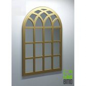 Dekoratif Şık Pencere Model Duvar Aynası 100-70CM 18 MM KALINLIK - 2