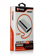 Ktools Boost 10.000 mAh Powerbank Taşınabilir Şarj Cihazı Beyaz - 2