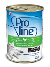 Proline Tavuklu Yetişkin Kedi Konservesi (Yaş Mama)-415gr-20adet - 1