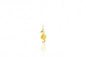 Diamond Line-Gülaylar - Sarı Altın 14 Ayar Deniz Atı Kolye Ucu Çocuk - 1