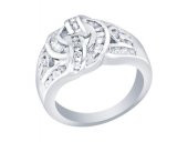 Diamond Line-Gülaylar - Beyaz Altın 14 Ayar Koleksiyon Yüzük - 1