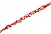 Diamond Line-Gülaylar - Kırmızı Altın 14 Ayar İpli Bileklik - 1