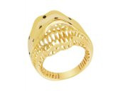 Diamond Line-Gülaylar - Sarı Altın 22 Ayar Trend Yüzük - 1