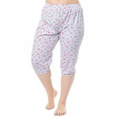 Seher Yıldız Bayan Desenli Lastikli Kısa Anne Pijama Altı 019 - 1