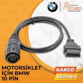 Bmw 10 Pin - Obd2 Dönüştürücü Kablo Motosiklet İçin Motorscan Elm327 - 1