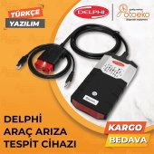 Delphi Araç Arıza Tespit Cihazı Bluetooth Türkçe Delpi Karışık Universal Cihaz - 1