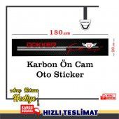 DACİA DOKKER KARBON CAM OTO STİCKER - 2