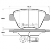 FREN BALATASI ARKA SKODA SÜPER B VW.CADDY III GOLF VI 2010 0986TB3114 - 1