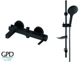 GPD GİLDO SİYAH BANYO BATARYASI VE SİYAH SÜRGÜLÜ DUŞ SETİ MBB165-S DST57-S - 2