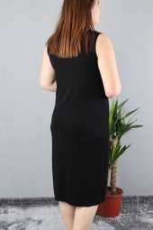 Günay Kadın Elbise Nly1913015 İlkbahar Yaz Askılı Spor-SIYAH - 6