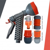 Plasyay Ayarlı Tetikli Yıkama&Sulama Tabanca Hortum Bağlantı 5 li Set - 2