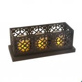 28x11cm Mumluk ve 3 Led Mum Pilli - 2