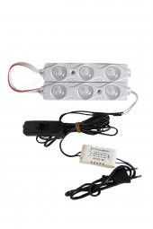 Akvaryum 2'li Modül LED Aydınlatma Beyaz Işık Anahtarlı - 1