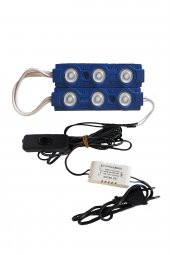 Akvaryum 2li Modül Led Aydınlatma Mavi Işık Anahtarlı - 1